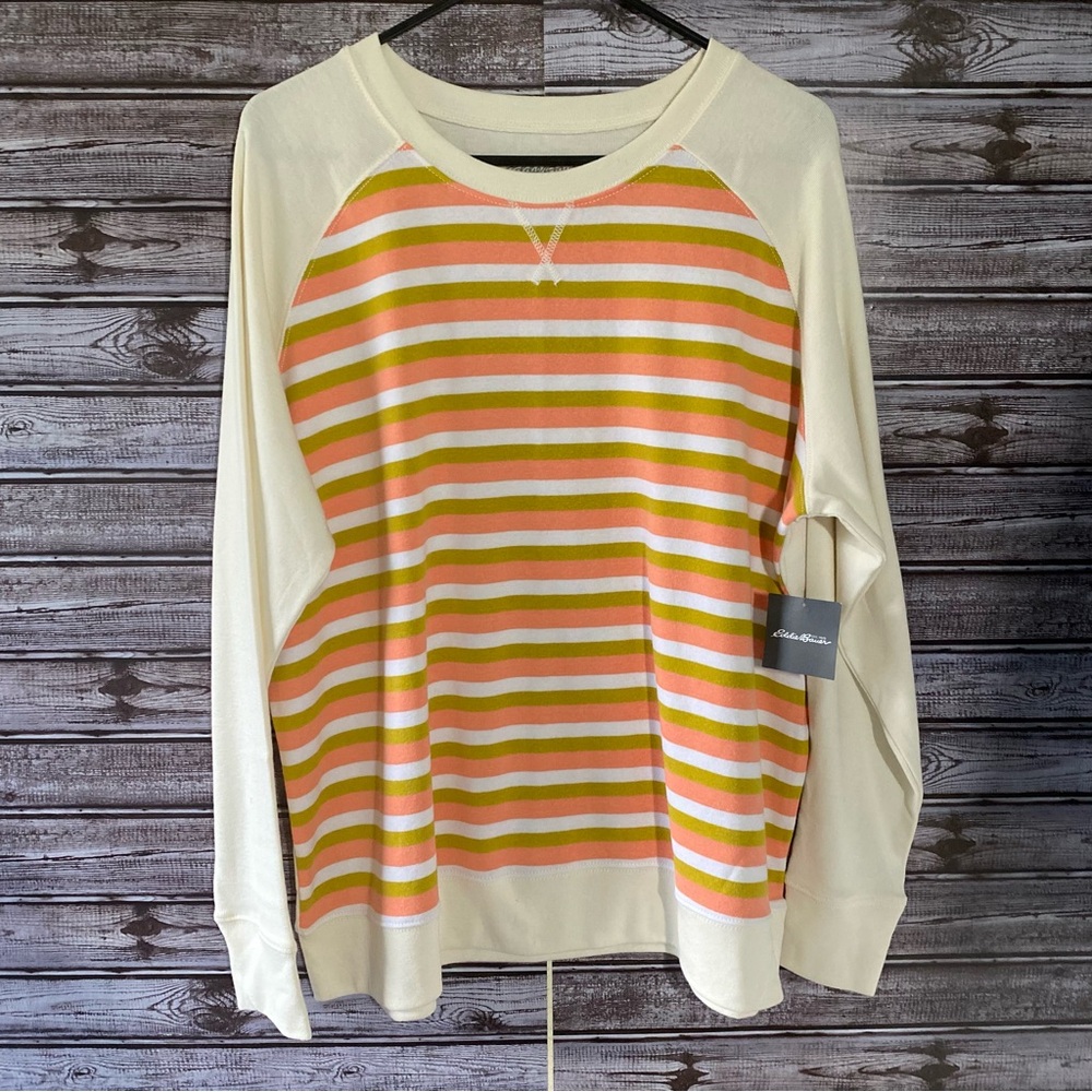 NWT Eddie Bauer Long-Sleeved Pullover Sweatshirt Size 2XL